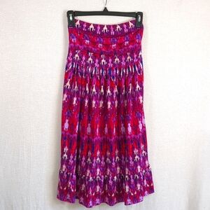 NWT Nicole Miller Women's Convertible Dress Jewel Tones Midi Size Small